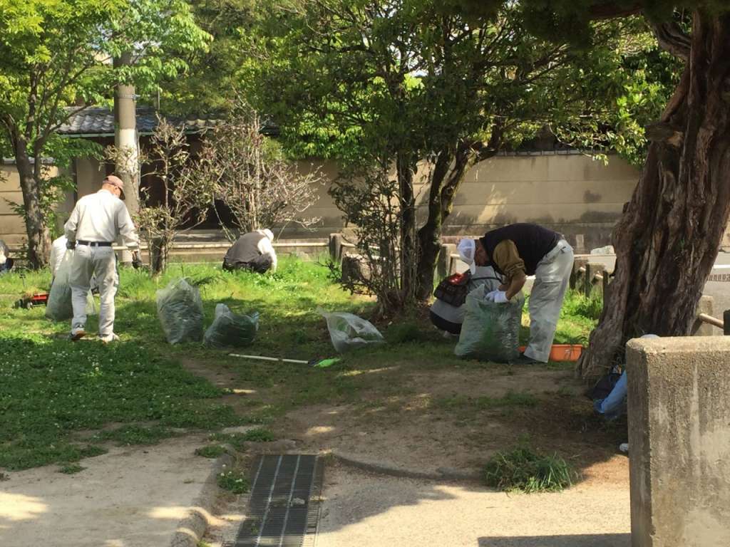 全教一斉ひのきしんデー【井御料児童公園・西大丸児童公園】:右京支部【京都教区】｜教区・支部掲示板